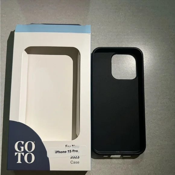 GOTO | Cell Phones & Accessories | Goto Iphone 15 Pro 61 Slick Black Case |  Poshmark